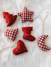 Load image into Gallery viewer, 6-Pack Eco-Friendly Fabric Christmas Ornaments
