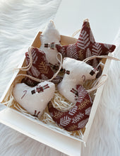 Load image into Gallery viewer, 6-Pack Eco-Friendly Fabric Christmas Ornaments