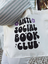 Load image into Gallery viewer, "Anti social book club" - TOTE BAG
