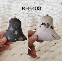 Carregar imagem no visualizador da galeria, Bells - Eco-Friendly Fabric Christmas Ornaments