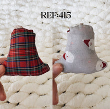 Carregar imagem no visualizador da galeria, Bells - Eco-Friendly Fabric Christmas Ornaments