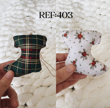 Load image into Gallery viewer, Boots - Eco-Friendly Fabric Christmas Ornaments