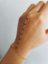 Load image into Gallery viewer, DAINTY STONES GOLD HAND CHAIN