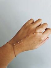 Load image into Gallery viewer, DAINTY STONES GOLD HAND CHAIN