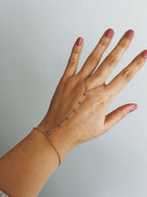 Load image into Gallery viewer, DAINTY STONES GOLD HAND CHAIN