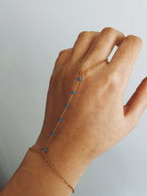Load image into Gallery viewer, DAINTY STONES GOLD HAND CHAIN