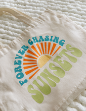 Load image into Gallery viewer, "Forever chasing sunsets" - TOTE BAG