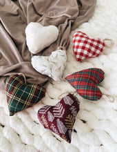 Load image into Gallery viewer, Hearts - Eco-Friendly Fabric Christmas Ornaments