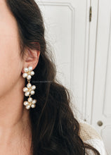 Load image into Gallery viewer, FLOWER PEARLS EARRINGS