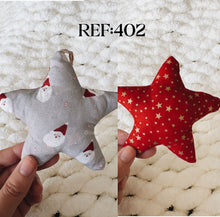 Load image into Gallery viewer, Stars - Eco-Friendly Fabric Christmas Ornaments