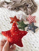 Load image into Gallery viewer, Stars - Eco-Friendly Fabric Christmas Ornaments