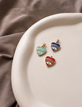 Load image into Gallery viewer, BOHO TURKISH EYE HEART CHARM