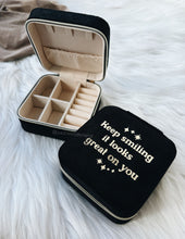 Load image into Gallery viewer, MINI JEWELRY BOX - Keep smiling it looks great on you