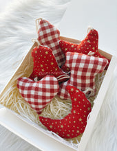 Load image into Gallery viewer, 6-Pack Eco-Friendly Fabric Christmas Ornaments
