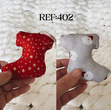 Load image into Gallery viewer, Boots - Eco-Friendly Fabric Christmas Ornaments
