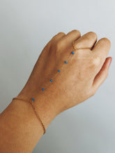 Load image into Gallery viewer, DAINTY STONES GOLD HAND CHAIN
