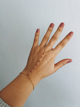 Load image into Gallery viewer, DAINTY STONES GOLD HAND CHAIN
