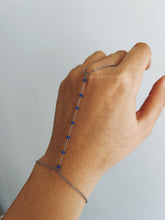 Load image into Gallery viewer, DAINTY STONES SILVER HAND CHAIN

