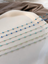 Carregar imagem no visualizador da galeria, DAINTY CRYSTAL COLOR CHAINS NECKLACE
