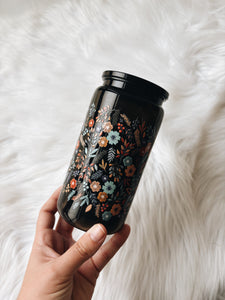 WILD FLOWERS BLACK CUP