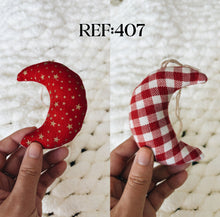 Load image into Gallery viewer, Moons - Eco-Friendly Fabric Christmas Ornaments
