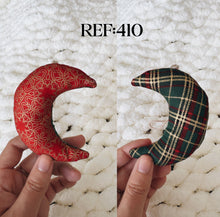 Load image into Gallery viewer, Moons - Eco-Friendly Fabric Christmas Ornaments
