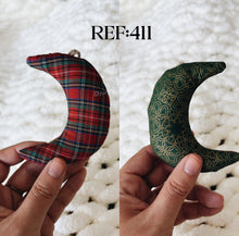 Load image into Gallery viewer, Moons - Eco-Friendly Fabric Christmas Ornaments
