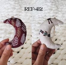 Load image into Gallery viewer, Moons - Eco-Friendly Fabric Christmas Ornaments
