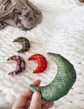 Load image into Gallery viewer, Moons - Eco-Friendly Fabric Christmas Ornaments
