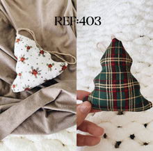 Carregar imagem no visualizador da galeria, Trees - Eco-Friendly Fabric Christmas Ornaments
